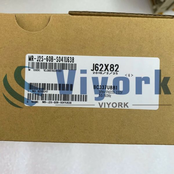 Mitsubishi MR-J2S-60B-S041U638 Servo Amplifier 3.2A 3PH+1PH 600W 200 - 230VAC