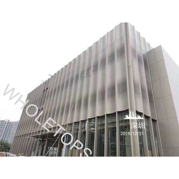 Quality Exterior PVDF Coated 4.0MM Laser Cut Aluminum Panel For Buildings Fire Resistance wholesale