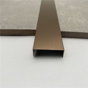 Decorative color metal L shape stainless steel tile trim for hotel