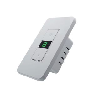 White Smart Wifi Wall Switch , Wireless Touch Switch For Home Automation