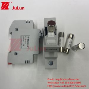 30kA Breaking Capacity Solar Pv Fuse / Din Rail Solar Fuse Holder For Module