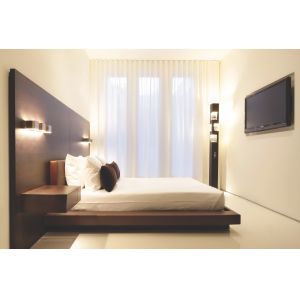 Hotel Furniture Wood panel cleats to wall Headboard with attached Upholstered