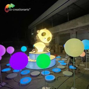 Interactive Music Note Play Panda Lantern