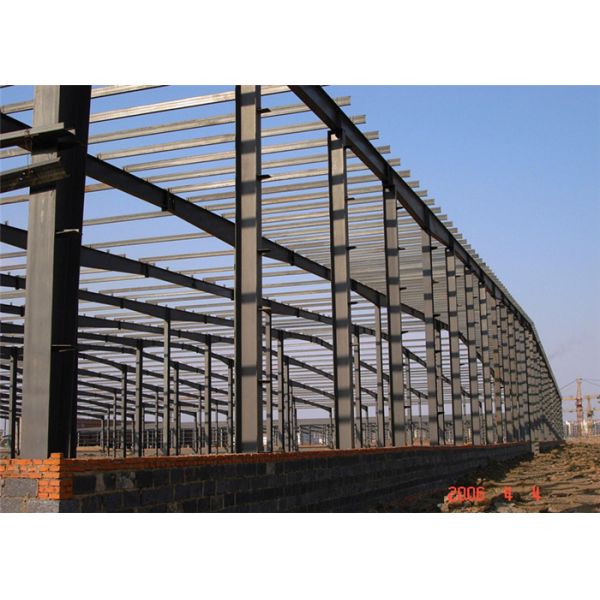 Quality Light Steel Frame Building , Grey Steel Frame Workshop Up To 50 Years Lifetime wholesale
