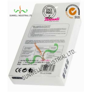 Custom Flat Pack Plastic Folding Packaging Boxes For Earphone / Headset