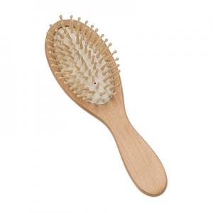 Cheap Natural Wooden Hair Brush Durable Head Scalp Massager 23cm Length for sale