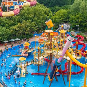 High-Speed Fiberglass Water Slide with 6-18m Platform Height and 0.65-1.8m Slide