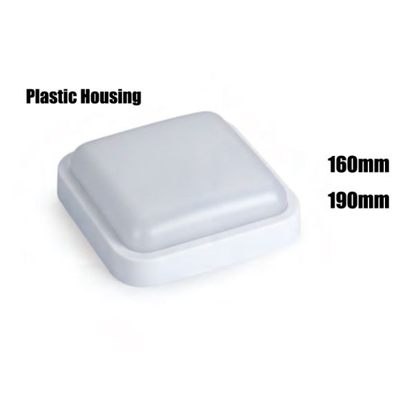 1260lm Triproof Surface Mounted Square LED Bulkhead Light