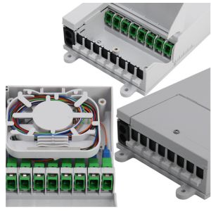 8 Ports SC Fiber Optic Distribution Box Go Through Design In FTTH GPON CATV