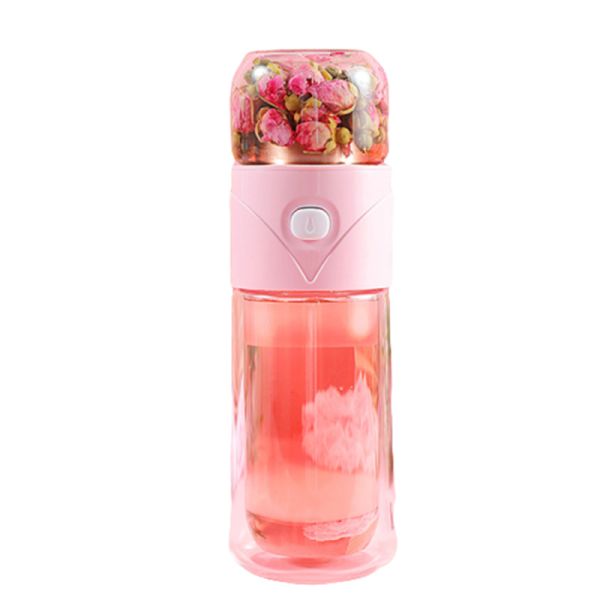 Quality Double Layer 14oz Leak Proof Glass Water Bottle With Strainer wholesale