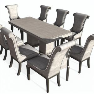 Modern Natural Wood Dining Room Armchairs with Backrest