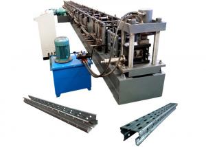 Cheap 380V / 50Hz Cable Tray Roll Forming Machine For Shelving Upright Column Making for sale
