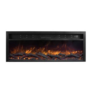 47inch Built-In Wall Mount Fireplace Bluetooth Speakers 5 Muilti-Colors Fire