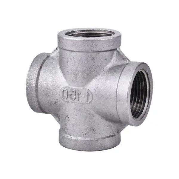 High quality galvanized malleable iron fitting in pipe fittings cross joint