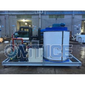 2250 KG Large Capacity 10 Ton Flake Ice Machine For Freshwater And Saltwater