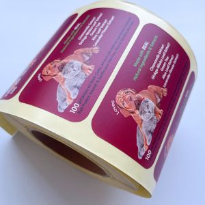 Coated Paper Pet vinyl Tamper Seal Stickers Custom Printed