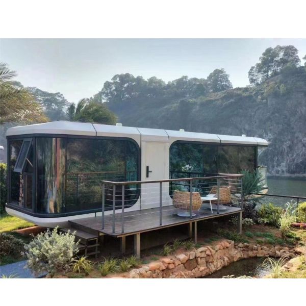 Quality SHENGDE Prefabricated Space Capsule Container House with Bedroom and Customized Color wholesale