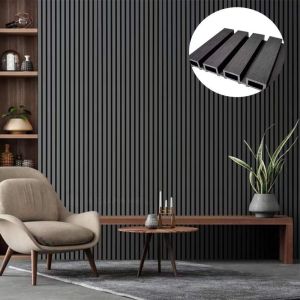 Moisture Proof WPC Outdoor Wall Cladding WPC Wall Paneling Install Easily