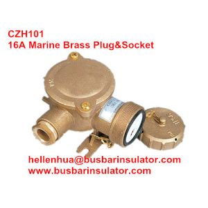 10A/16A marine brass plug&socket CTH101 high current brass electrical plug in