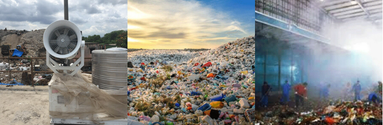 Odor Control Carbon Steel Fogging Cannon For Recycling Sites