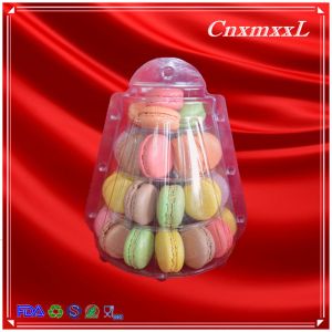 4-Layer Clear Smaller Plastic Macaron Tower Party Favor Boxes