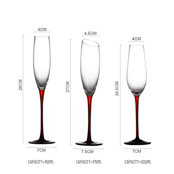 B2B Wholesale:Bulk Hotel Glassware: Custom 6-10oz Chip-Resist Crystal Flutes - Lead-Free, Durable