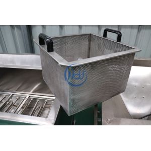 Gas / Electric Heating Chicken Deep Fryer Machine Commercial Two Baskets