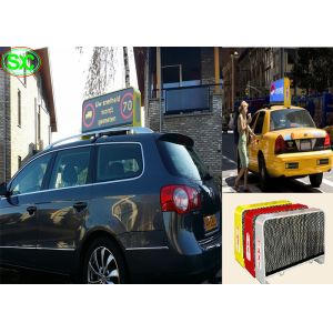 3G WIFI Car LED Sign Display Screen IP65 , High Refresh LED moving sign P5 12V