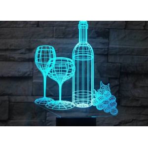 138mm ABS 3D Led Illusion Lamp 88mm Acrylic 3d Illusion Led Lamp