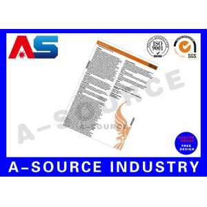 Medicine A5 Flyer Custom Leaflet Printing Of Peptide Oil Solution For Injection