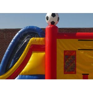 Football Basketball Sports Inflatable Bounce House Combo Customized Panel For