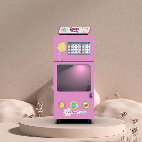 Quality 220V 110V Automatic Cotton Candy Vending Machine OEM Brushless Burner wholesale