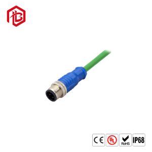 90 Degree Right Angle Connector A Code 5 Pin Male Connector M12 Straight N Right