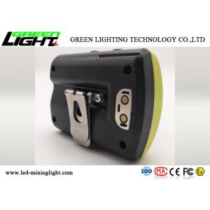 Safety LED Miners Cap Lamp 18000lux 385lum IP68 Impact Resistant Material Shell