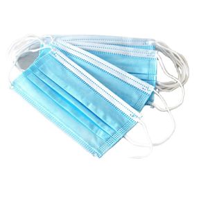BFE95 Elastic Pleated 3 Ply Disposable Earloop Face Mask