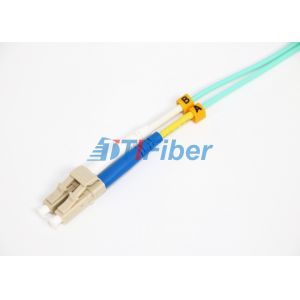 Duplex OM4 Fiber Optic Patch Cord Lc To Lc Patch Cable With Ceramic Ferrule