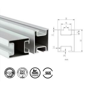 Durable Solar PV Support Rail Aluminum Solar Panel Frame