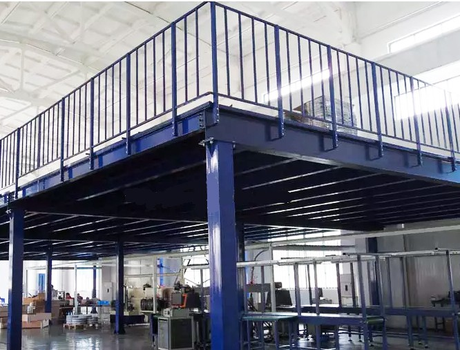 Heavy Duty Q235B Steel Mezzanine Platform Warehouse Storage System Modular