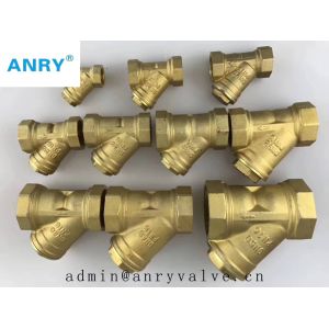 ISO228 4" Casted Brass Inline Y Type Strainer With Long Handle