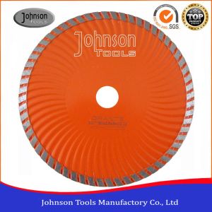 Customized Color Diamond Stone Cutting Blades For Wave Turbo Saw Blade