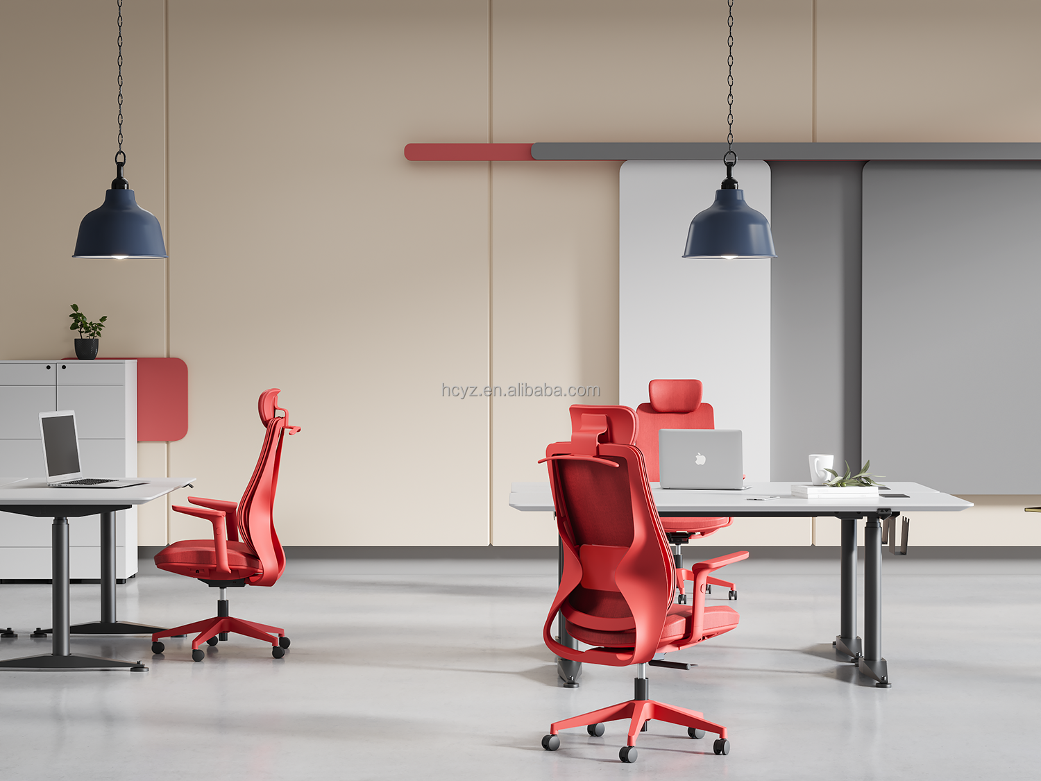Lift Chair Modern Design High Back Swivel Office Chair for Staff and Manager in Foshan