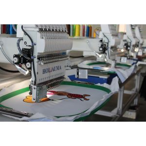 2018 newest 15 needles one head computerized embroidery machine for cap/ t shirt