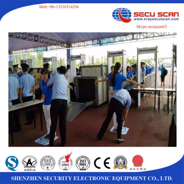 Real X Ray Scanner Baggage And Hand - Luggage Examination At Airport / Seaport /