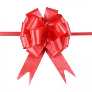 Cheap Christmas 30mm Red Ribbon Pull Bows Gift Box Decoration OEM ODM for sale