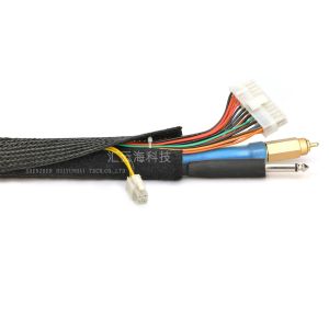 Expandable Velcro Cable Sleeve Fray Resistant Clean Cut Halogen Free