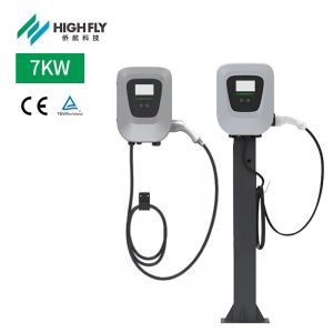 China Highfly EU Warehouse In Stock CE TUV 7KW 32A Type 2 Car EV Charger AC EV Charger Electric EV Charging Station Wall Box on sale