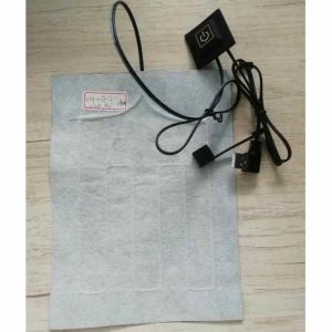 Customized Clothes Heating Pad 15x20cm 5V With Switch For Heated clothing
