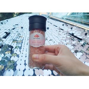 Customized 90ml Plastic Lid Salt and Pepper Grinder Glass Jar With Condiment