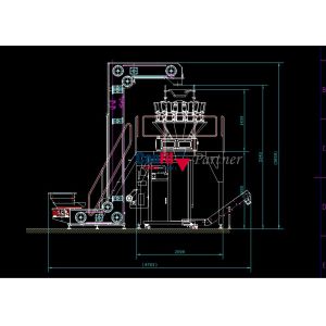Multihead Weigher Gummy Bear Candy Packaging Machine 500 Gram Waterproof