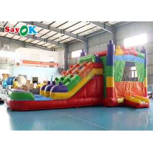 0.5mm PVC Inflatable Unicorn Bounce House Kids Bouncy Castle Jumping Slide Moon